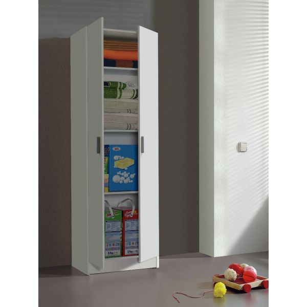 VITA 2 Door Shoe Utility Room Storage Cabinet in White