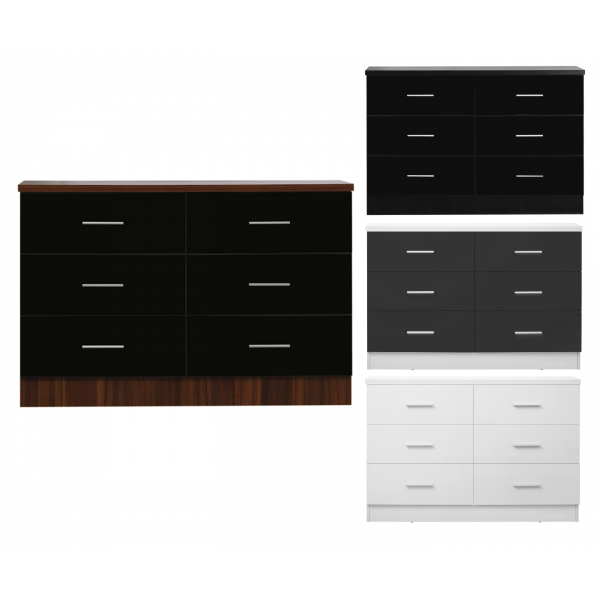 REFLECT XL 6 High Gloss Drawer Chest of Drawers