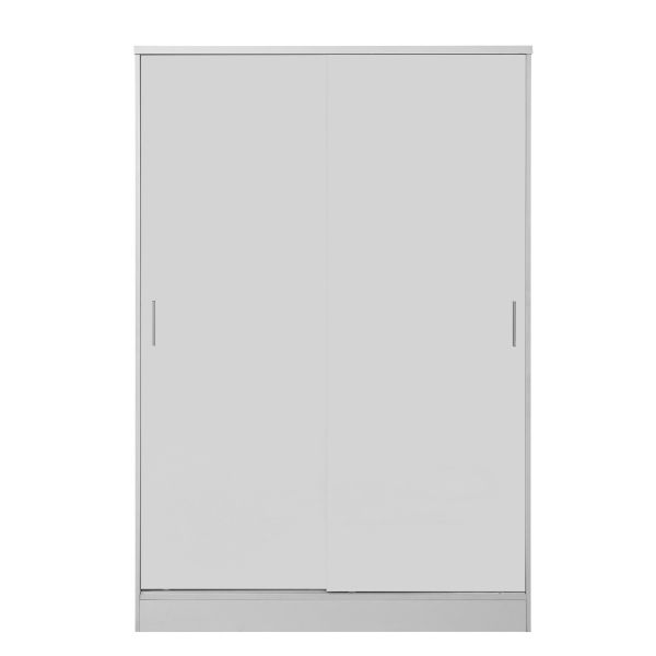 REFLECT XL 2 Door High Gloss Sliding Wardrobe in White / Matt White