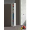 VITA 1 Door 4 Shelf Utility Room Storage Cabinet in White