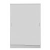 REFLECT XL 2 Door High Gloss Sliding Wardrobe in White / Matt White