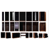 REFLECT High Gloss Bedroom Furniture in Black / Walnut