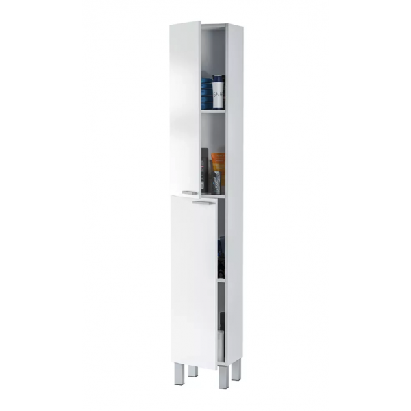 BALTIC Tall 2 Door Storage Cabinet in White